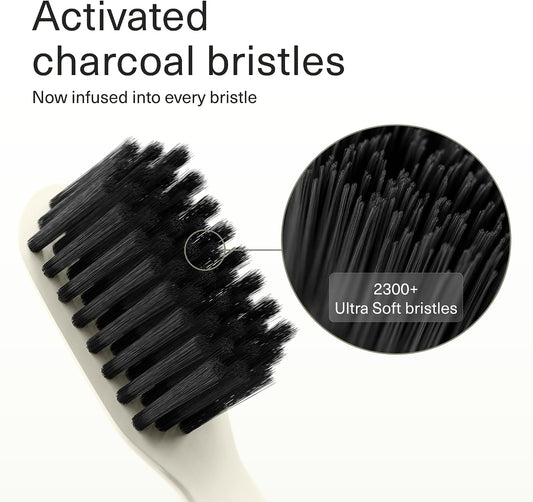 Boka Classic Soft Bristle Manual Toothbrush - Activated Charcoal