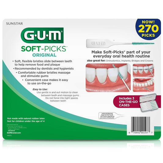 GUM Soft-Picks Original Interdental Picks, 270 Count