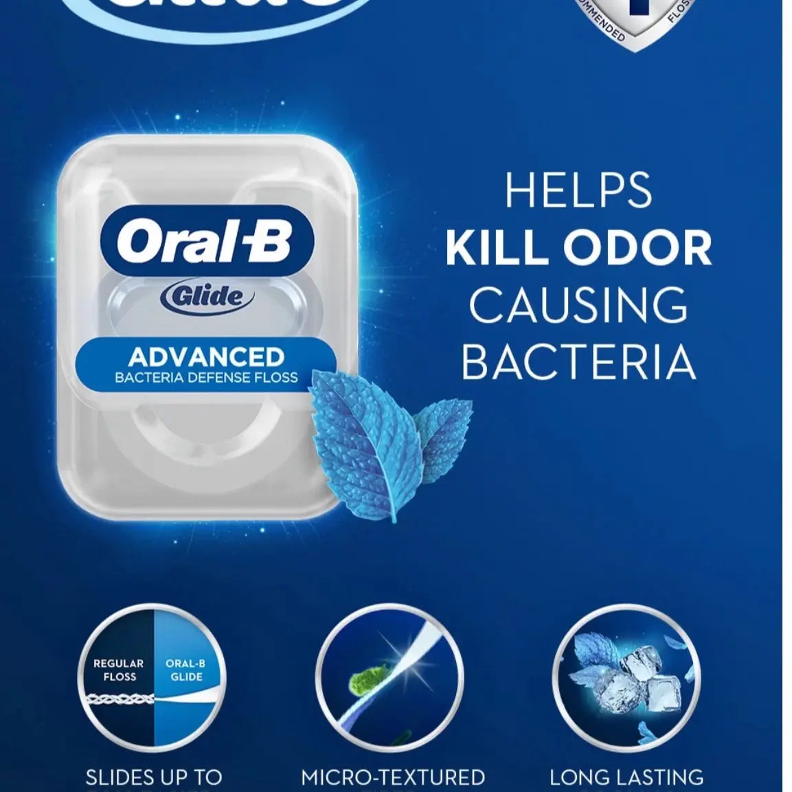 Oral-B Glide Pro-Health Dental Floss, Deep Clean, Mint, 40m, Pack of 6 Long Lasting Comfort interdental