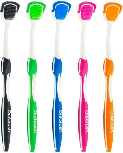 Dentek Orabrush Tongue Cleaner (Colors May Vary) Pack of 2