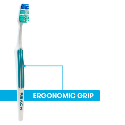 REACH Advanced Design Adult Toothbrush, Soft, 7 Count
