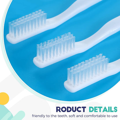 Chengu 200 Pcs Individually Wrapped Bulk Toothbrush, Disposable Toothbrush