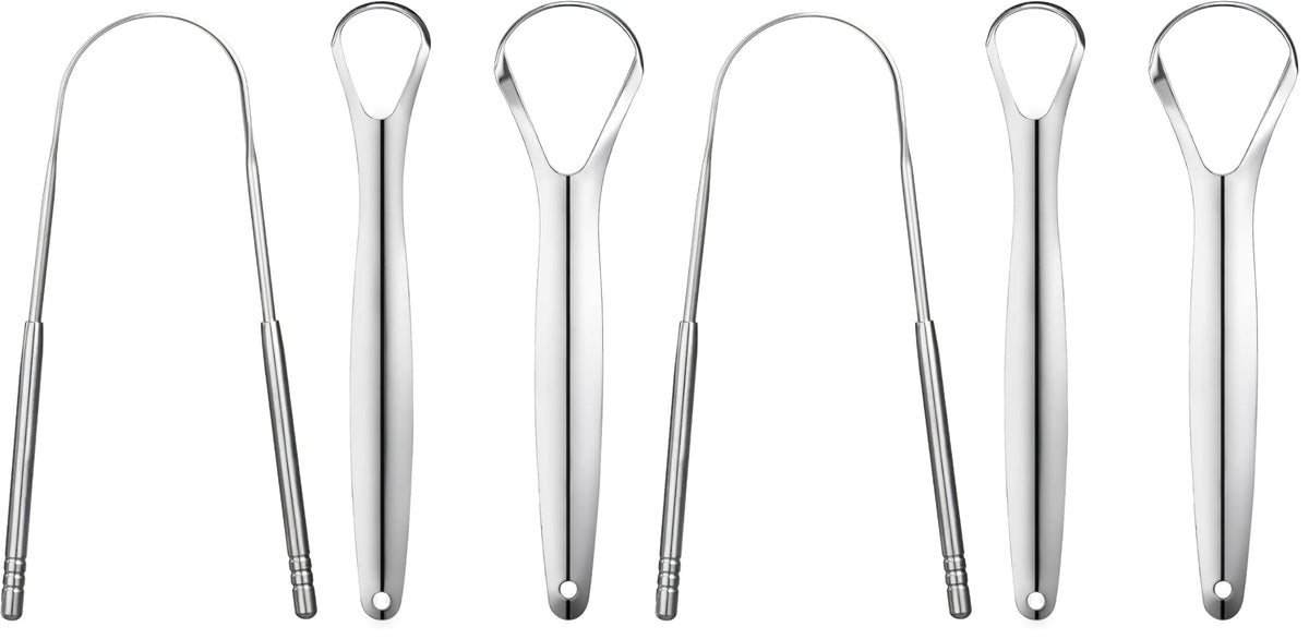 3 PCS Metal Tongue Scraper, Tongue Scrapers for Adults, Stainless Steel Tounge Scrappers, Tounge Scraper, Portable Tongue Scrappers YLYL