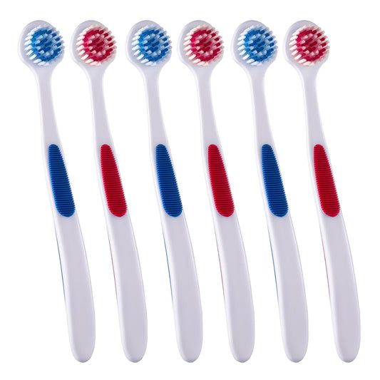 6 Pack Tongue Brush, Tongue Cleaner for Adults & Kids, Tongue Scraper Brush