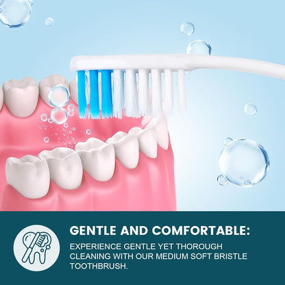 600 PCS Premium Individually Wrapped Bulk Toothbrush, Disposable Toothbrush