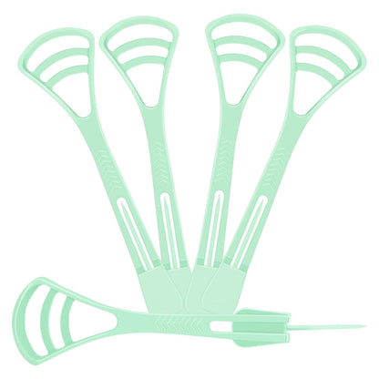 100 Counts Disposable Tongue Scraper with Dental Picks