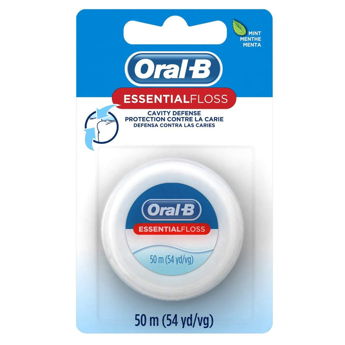 Oral-B 54 Yards Floss Essential Mint Wax (6 Pack)