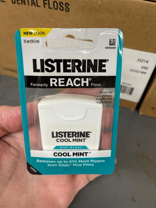 REACH Dental Floss, Cool Mint, 6 Count