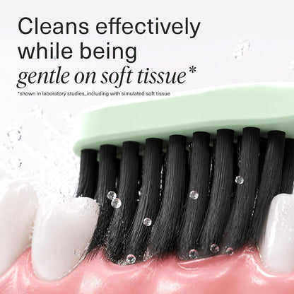 Boka Classic Soft Bristle Manual Toothbrush - Activated Charcoal