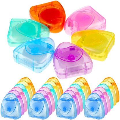 Patelai 100 Boxes Dental Floss Bulk Each 54 Yards/50 M Mint Waxed Mini Travel Size Tooth Floss Picks Pack Individually Wrapped for Adults Homeless Teeth Protection