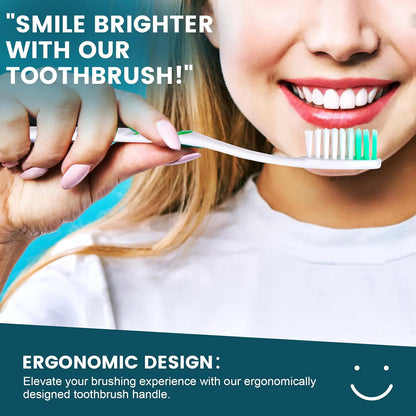 600 PCS Premium Individually Wrapped Bulk Toothbrush, Disposable Toothbrush