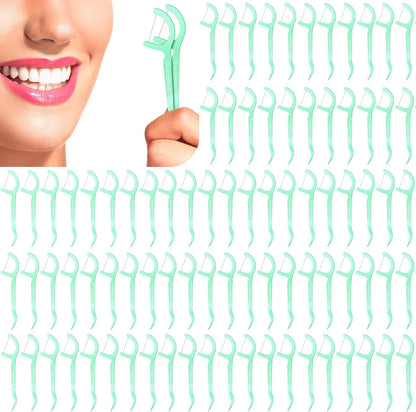 Maxdot 1000 Count Fresh Mint Flavor Dental Flosses Picks Bulk High Toughness Dental Floss Tooth Picks Flossing System for Adults Family Travel Tight Spaces Teeth Cleaning