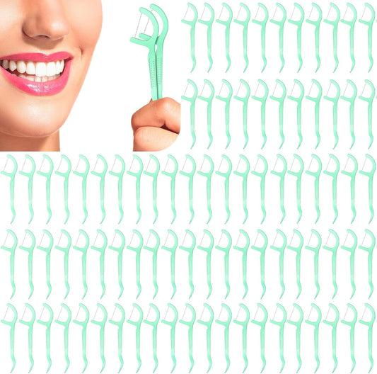 Maxdot 1000 Count Fresh Mint Flavor Dental Flosses Picks Bulk High Toughness Dental Floss Tooth Picks Flossing System for Adults Family Travel Tight Spaces Teeth Cleaning