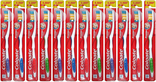 Colgate Toothbrushes Premier Extra Clean(Pack of 12 ),Multicolor,Corded Electric