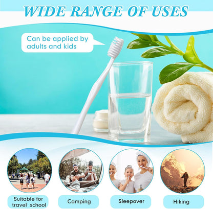 Tessco for you 1000 Pcs Disposable Toothbrushes Bulk Individually, White