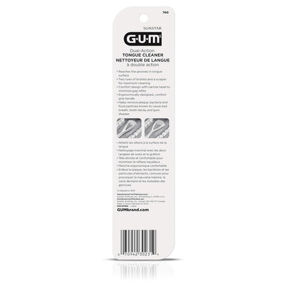 GUM Tongue Cleaner with Tongue Scraper, 1 Count (3 Pack)
