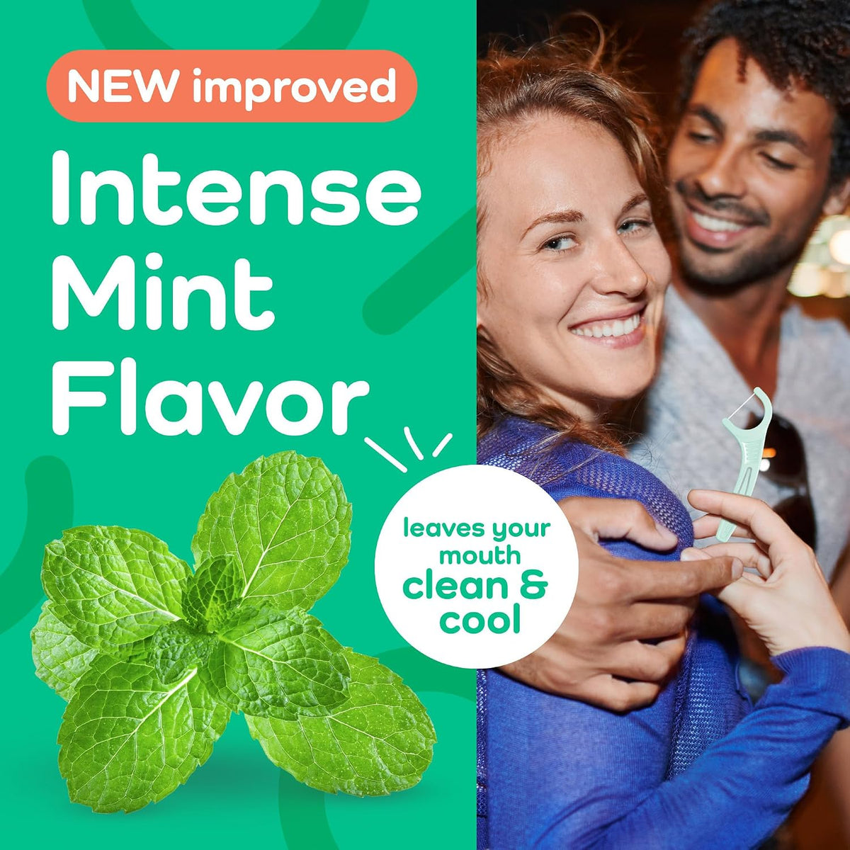 Plackers Micro Line Floss Picks, Intense Mint, 300 Count