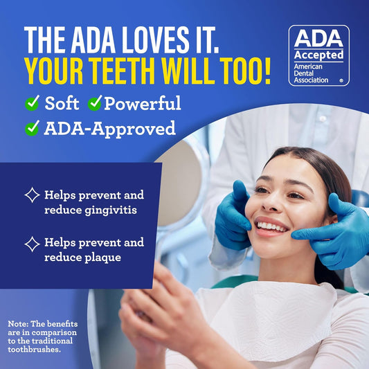 GuruNanda Butter On Gums Toothbrush, ADA Accepted Manual Toothbrushes with 8000+ Ultra Soft Softex Bristles for Sensitive & Receding Gums, Perfect for Whiter Teeth, Assorted Colors, 6 Ct