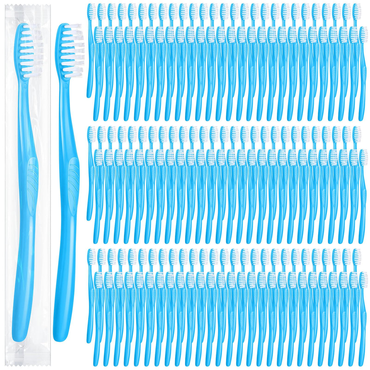 Tessco for you 1000 Pcs Disposable Toothbrushes Bulk Individually, White