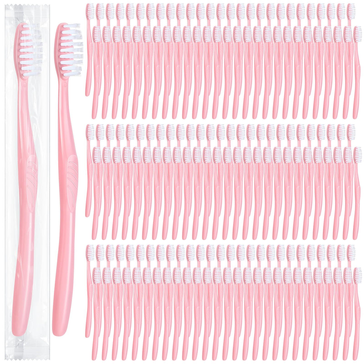 Tessco for you 1000 Pcs Disposable Toothbrushes Bulk Individually, White