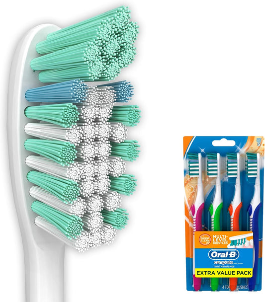 Oral-B Complete Deep Clean Soft Bristles Toothbrush 4 Count
